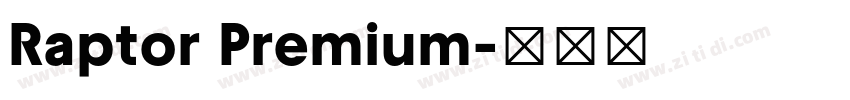 Raptor Premium字体转换